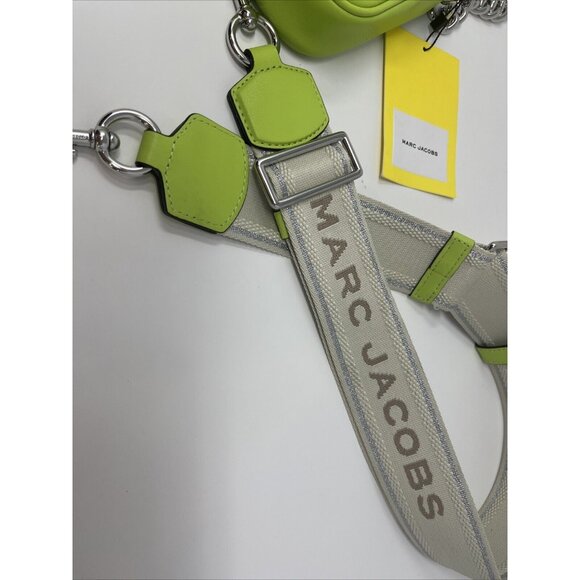 Marc Jacobs The J Green Glow Smooth Leather Shoulder Crossbody Handbag Purse - Picture 7 of 13